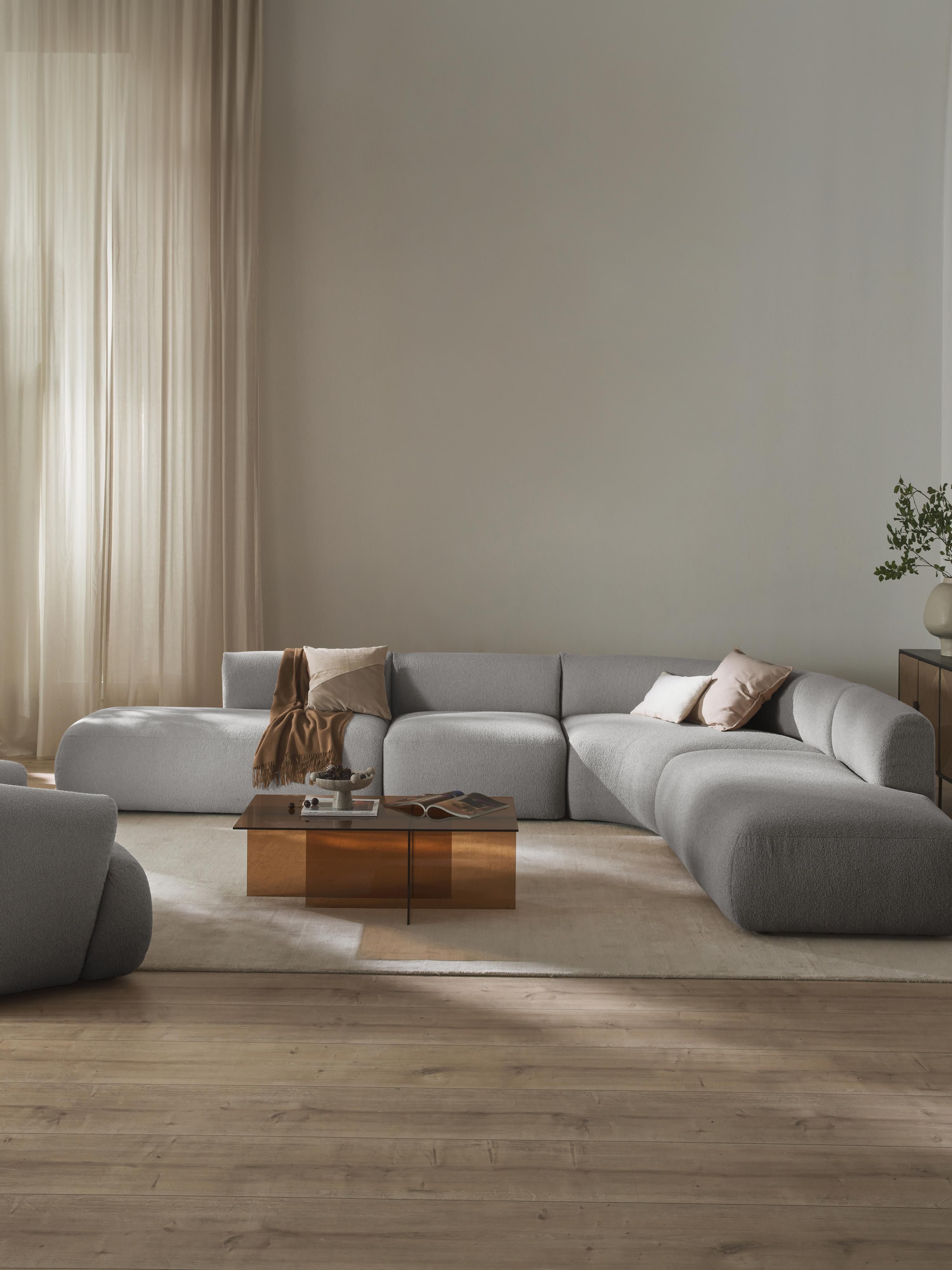 Modulaire bouclé hoekbank Sofia (4 zits)