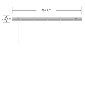 KARWEI aluminium jaloezie 16 mm wit (kleurnr. 201) 240x250 cm (bxh)