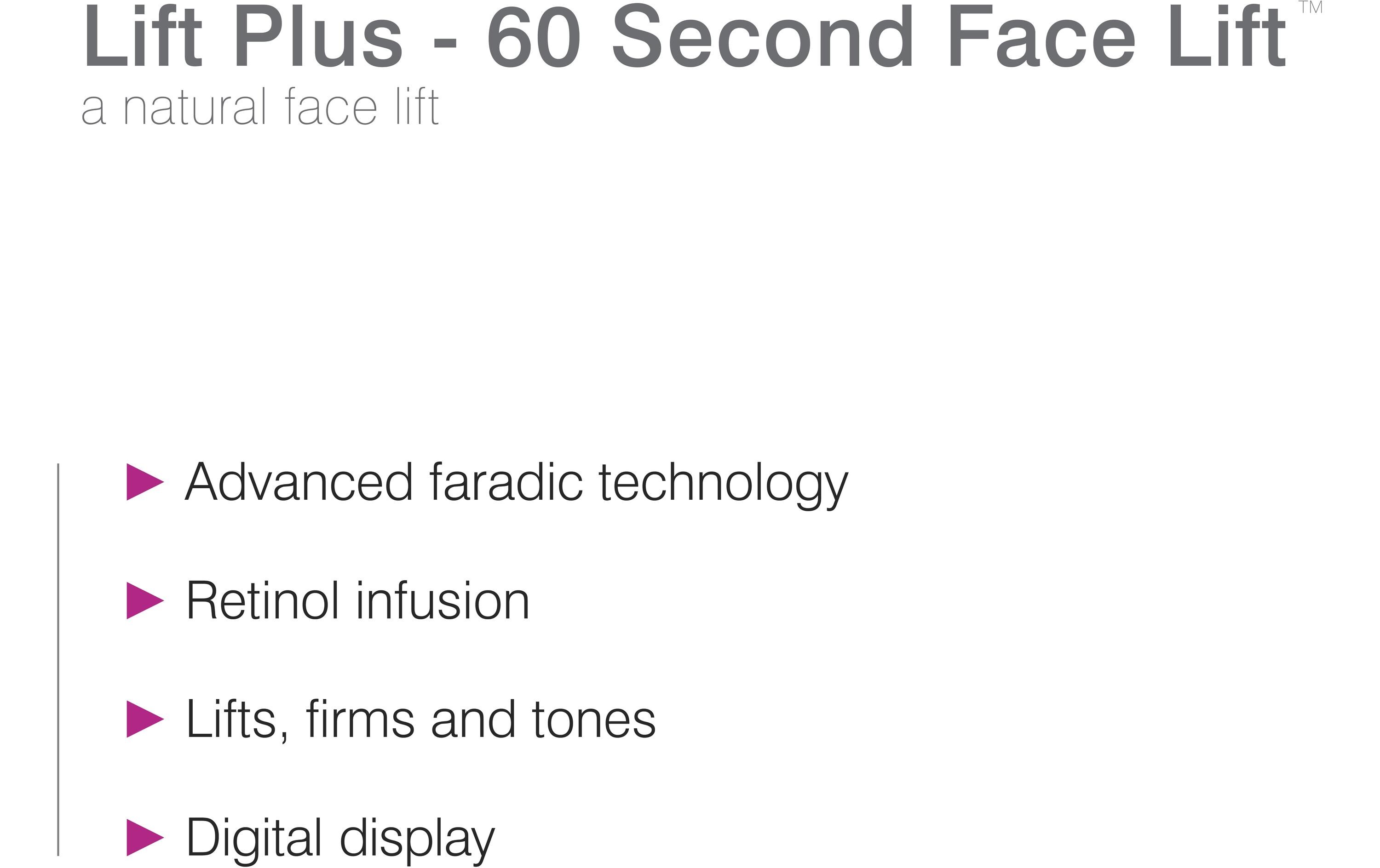 Antiaging-Gerät 60 Second Facial Lift Plus Grau/Weiss<br>Gerät zur Gesichtsstraffung