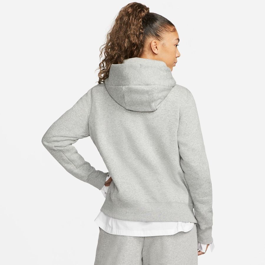 Nike Sweat à Capuche NSW Phoenix Fleece Pullover - Gris/Blanc Cassé Femme