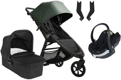 Baby Jogger City Mini GT 2.1 Duovogn inkl. BeSafe iZi Go Modular X2, Briar Green/Jet Black