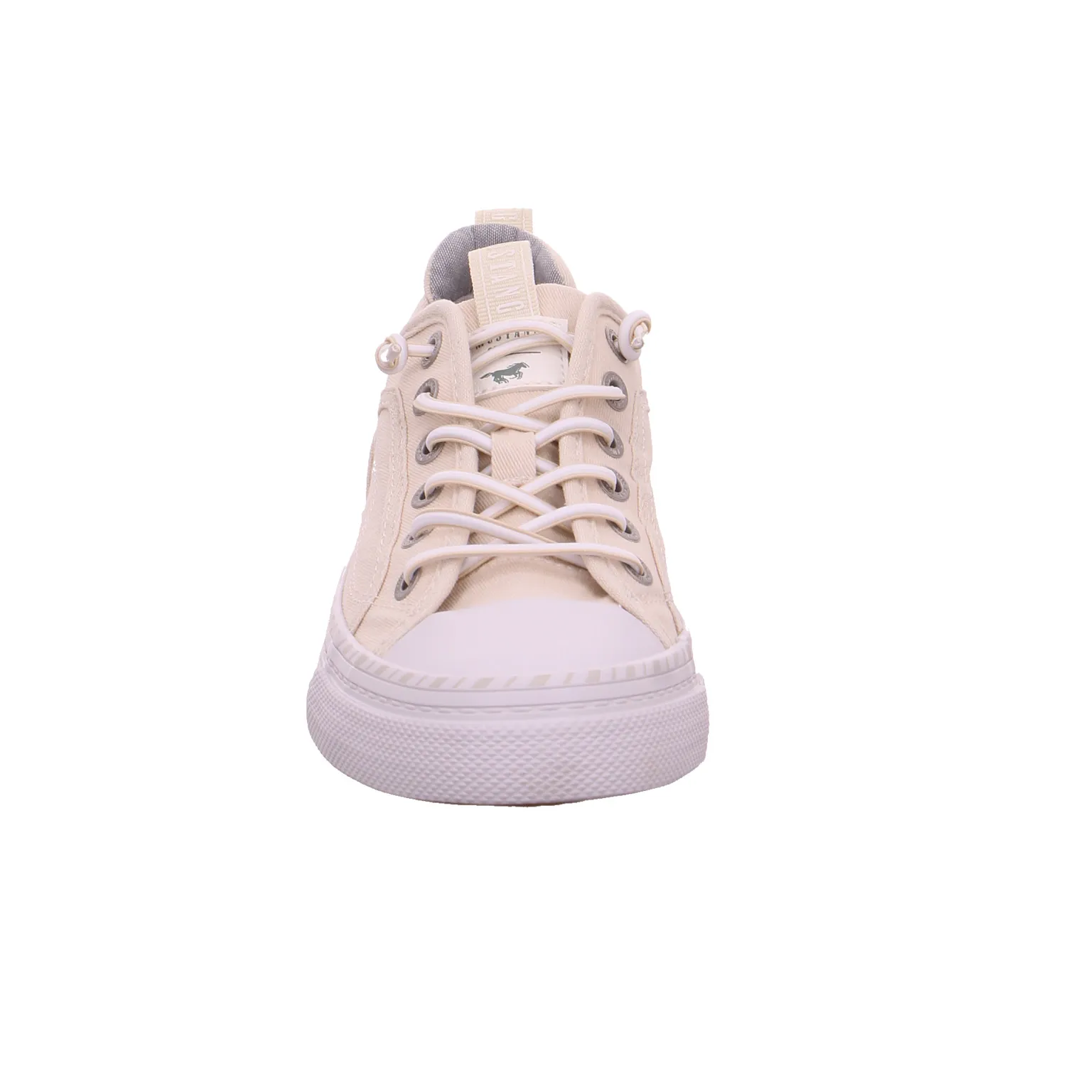 MUSTANG Sneaker Beige Textil  mit Wechselfussbett