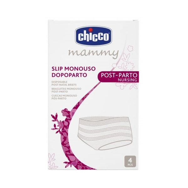 Chicco Mammy Cuecas Monouso Pós-Parto Rede Elástica 4 Unidades
