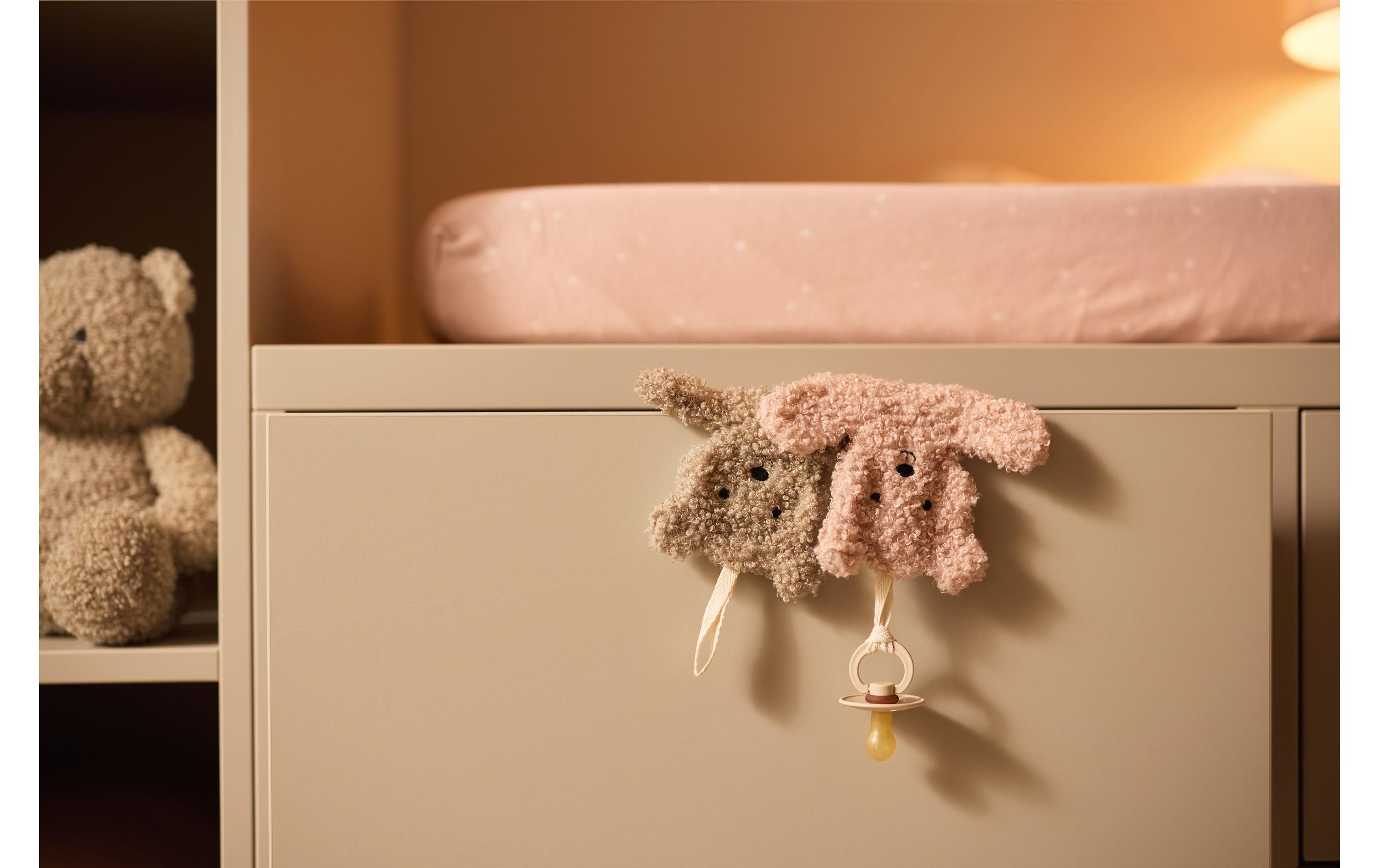 Schmusetuch Teddy Bear Olive GreenSuperweiches Nuggituch im Bärendesign