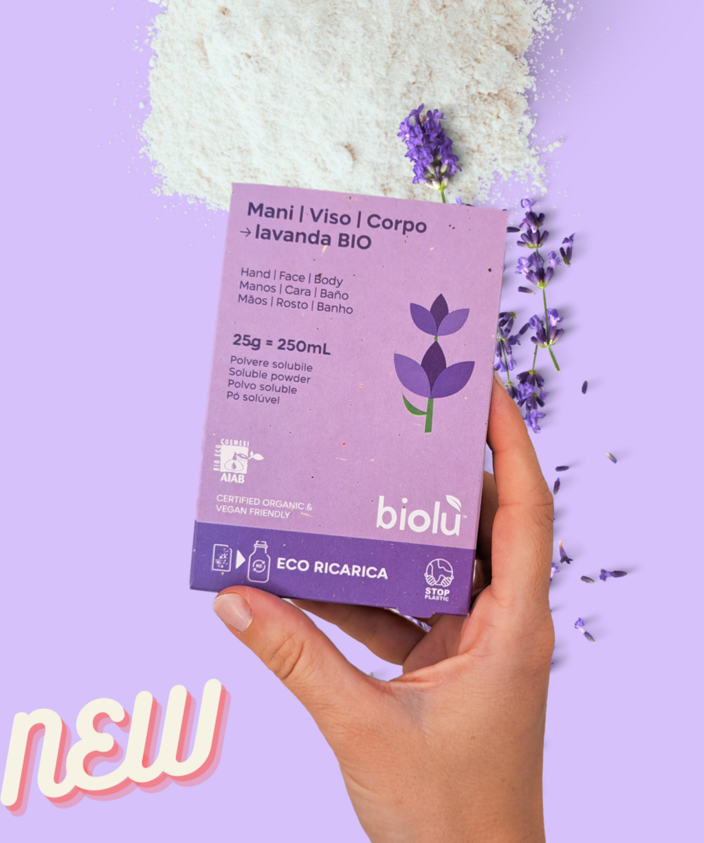 biolù  Flüssigseife Lavendel Pulver Refill, 25 g