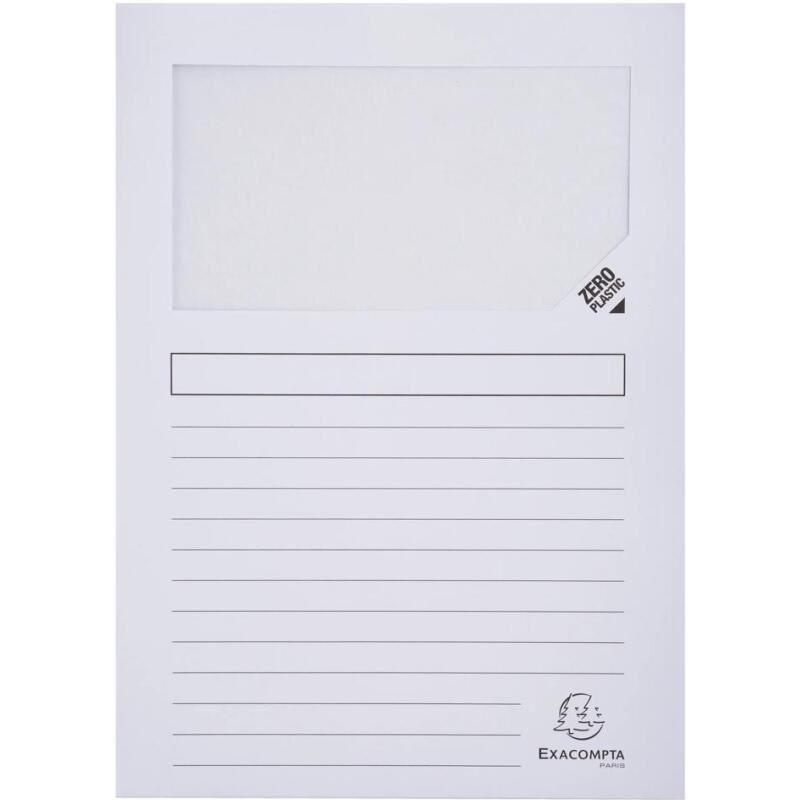Paquet 50 chemises à fenetre Forever - 22x31cm - Couleurs assorties