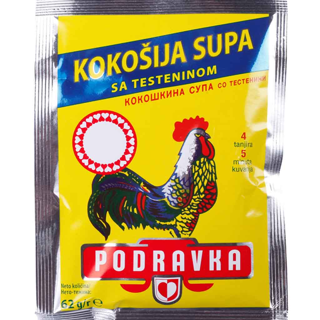 Podravka Hühnersuppe mit Nudeln 62g MHD:16.12.25