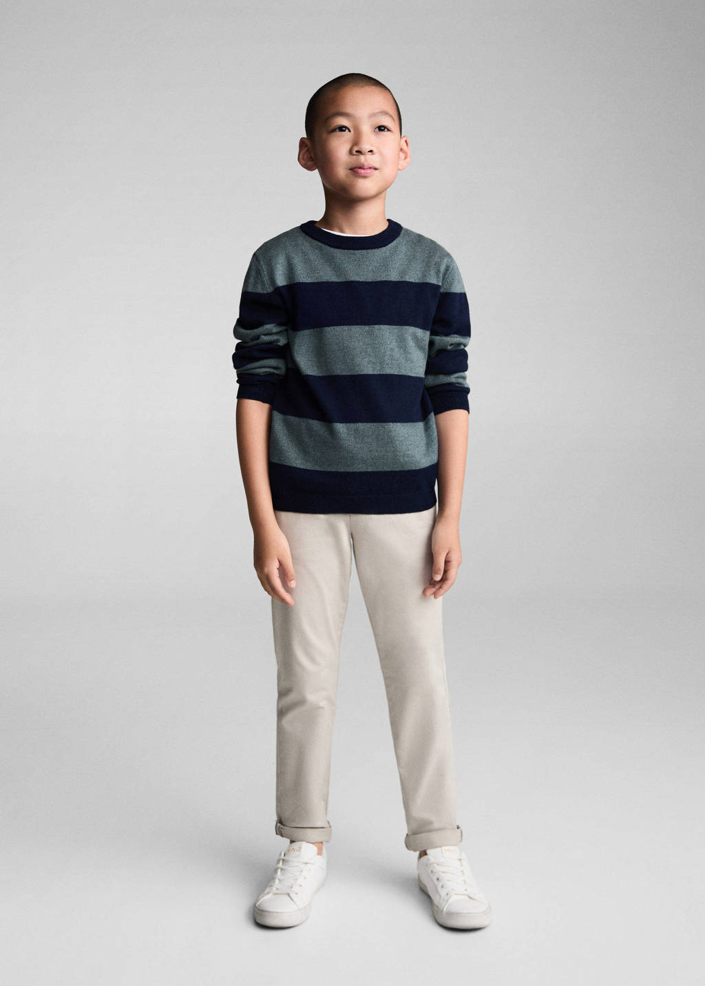 Mango Kids gebreide trui donkerblauw