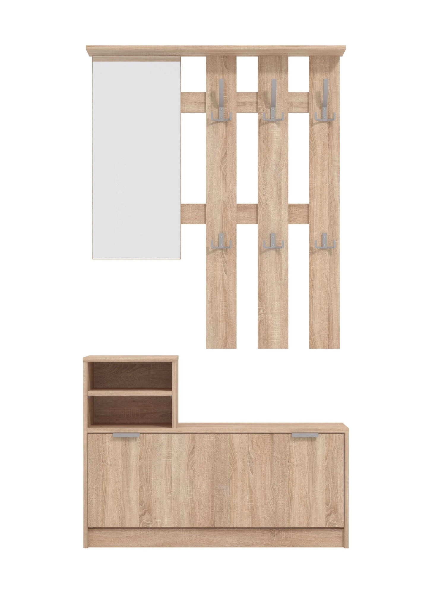 INOSIGN Garderoben-Set »Ravenna Flurgarderobe, Dielenschrank, Kompaktgarderobe, Breite 100 cm« Komplett-Set, 2 Stk. tlg.