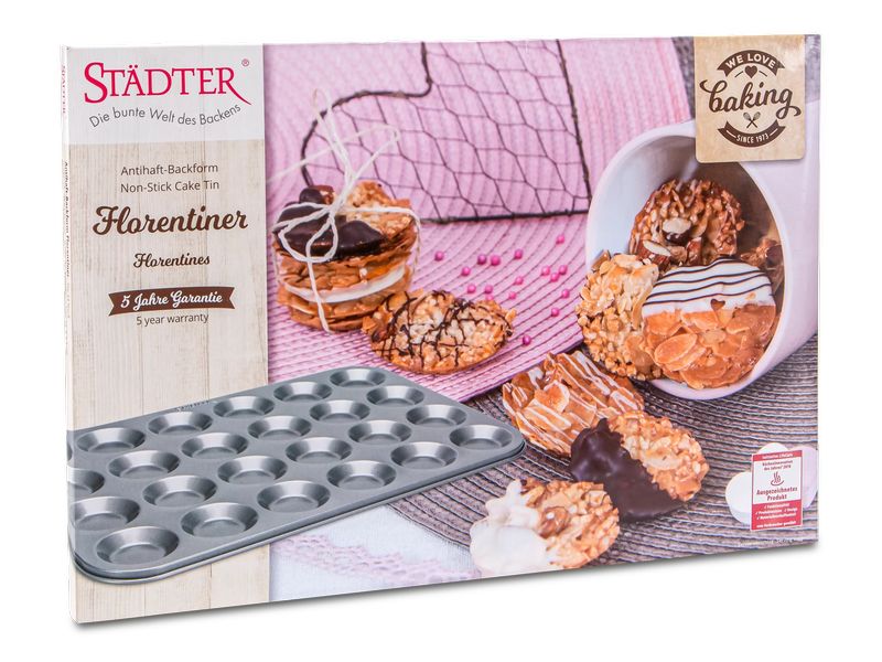 Städter Backform Florentiner 38 x 26 cm Form zum Backen von selbstgemachten Florentiner