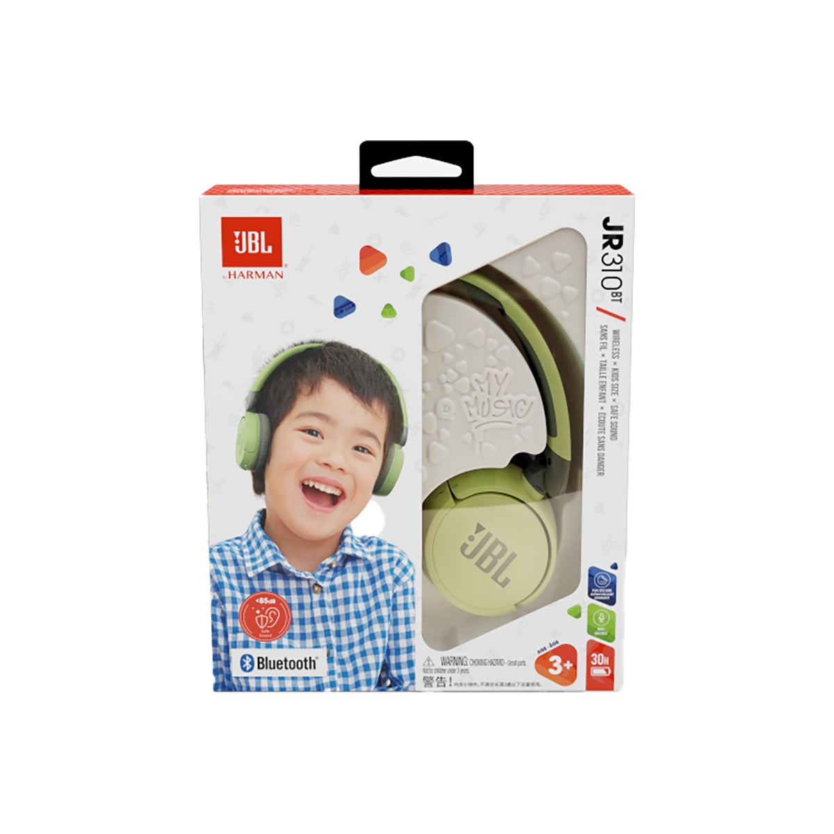 JBL Jr. 310 trådløse on-ear hodetelefoner (grønn)