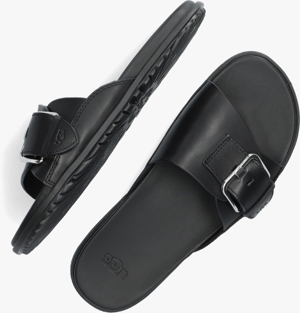 UGG zwarte ugg slippers w solivan buckle slide