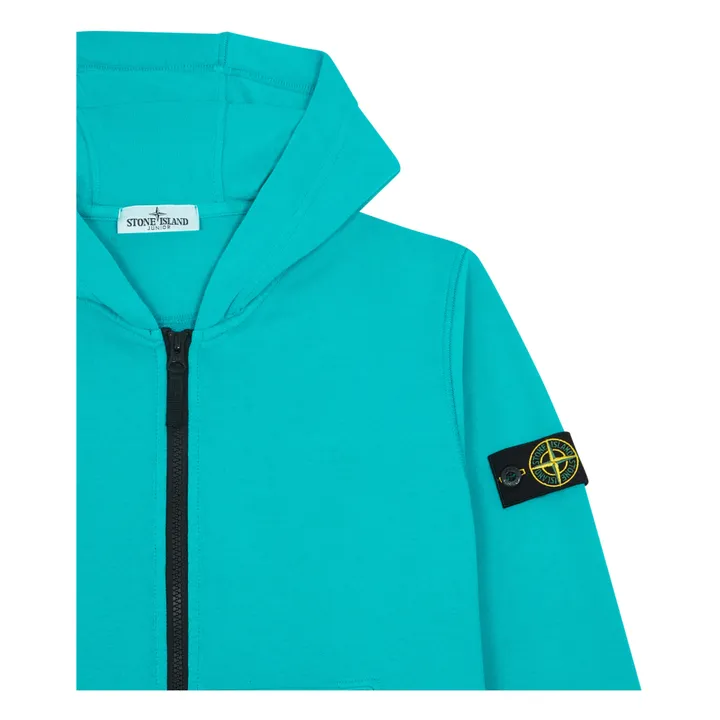 Stone Island Sweat Zippé Logo | Vert émeraude