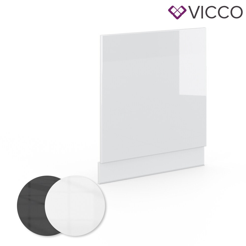 VICCO Geschirrspülerblende 60 cm Weiß Küchenzeile Unterschrank Fame
