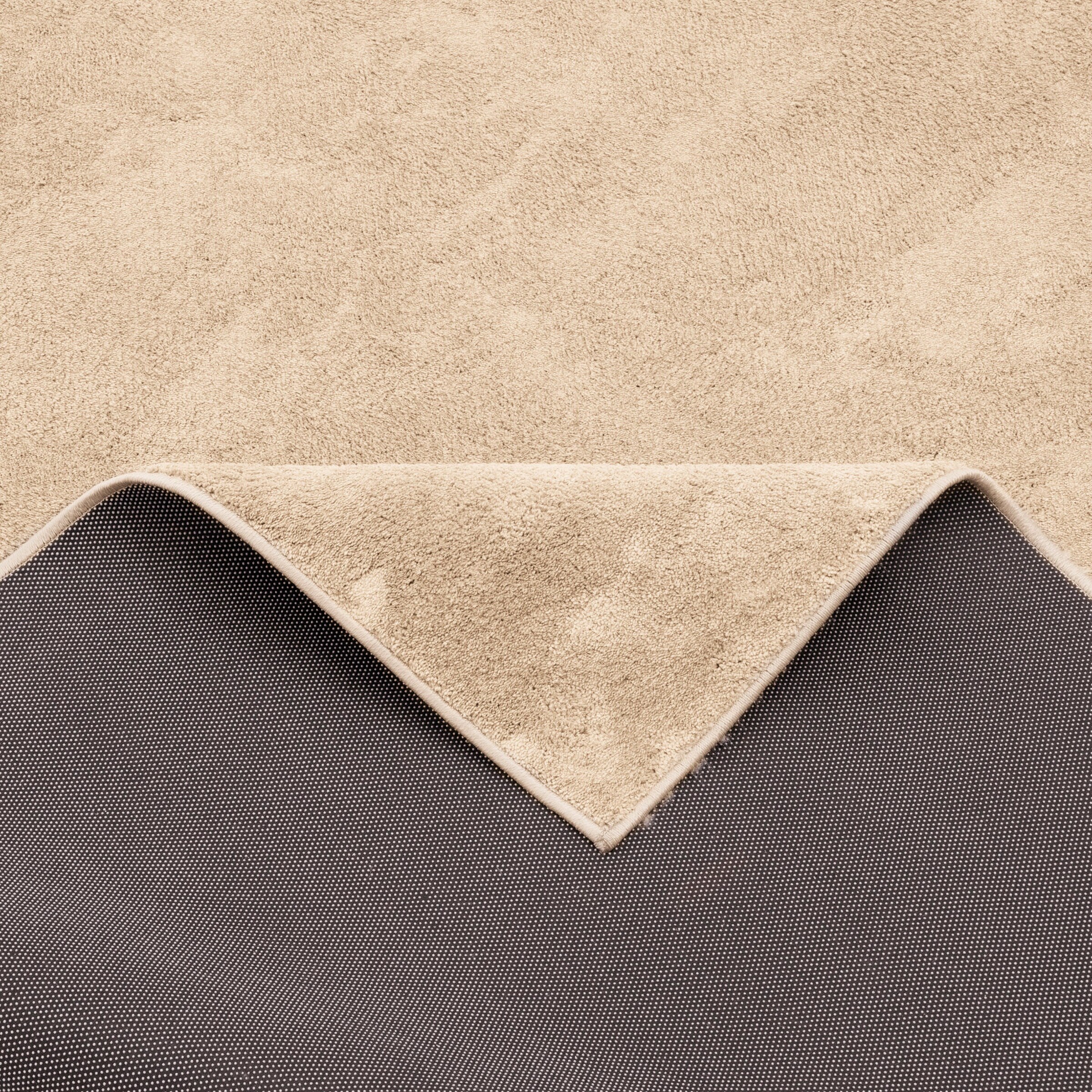 Pergamon Hochflor Langflor Teppich Super Soft Melia Kids Beige - 120x170 cm