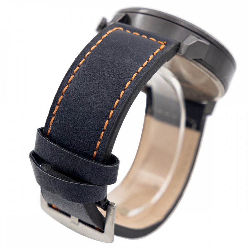 Montre Homme CHTIME bracelet Cuir Bleu