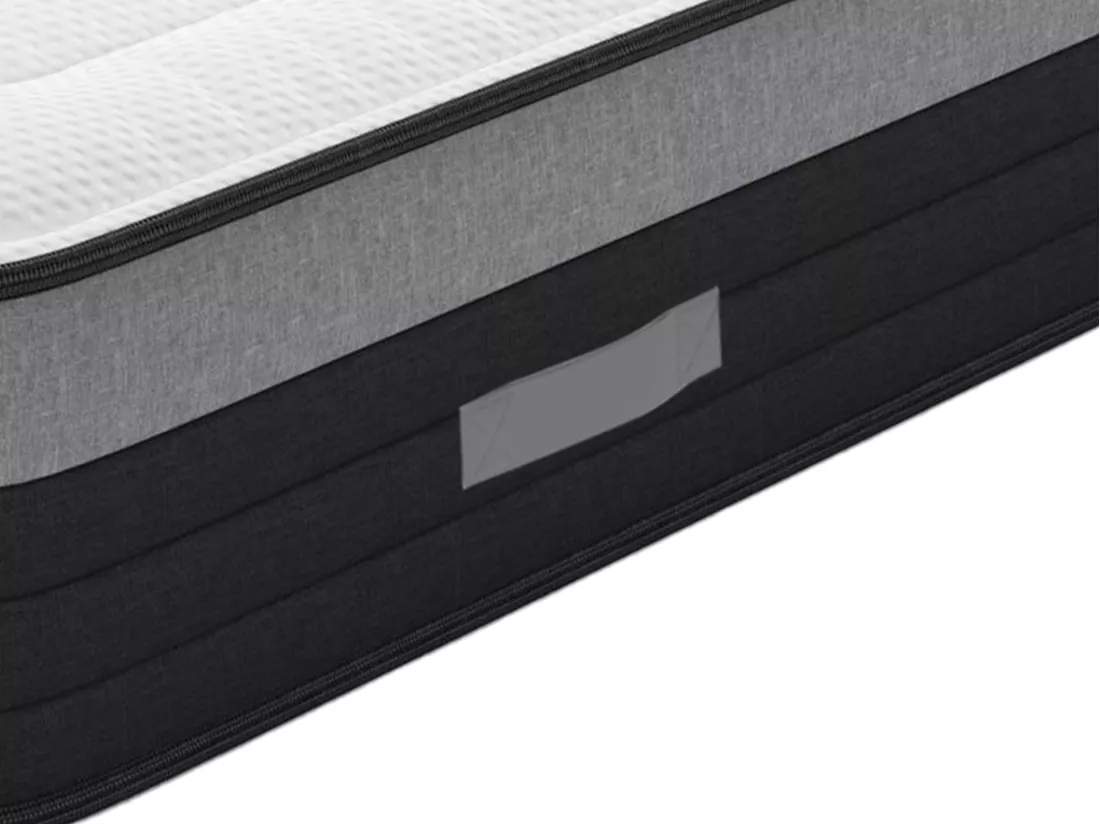 Matelas 90 x 200 cm hybride ressorts ensachés 7 zones et mémoire de forme ép.25cm - AMARANTE de NATUREA