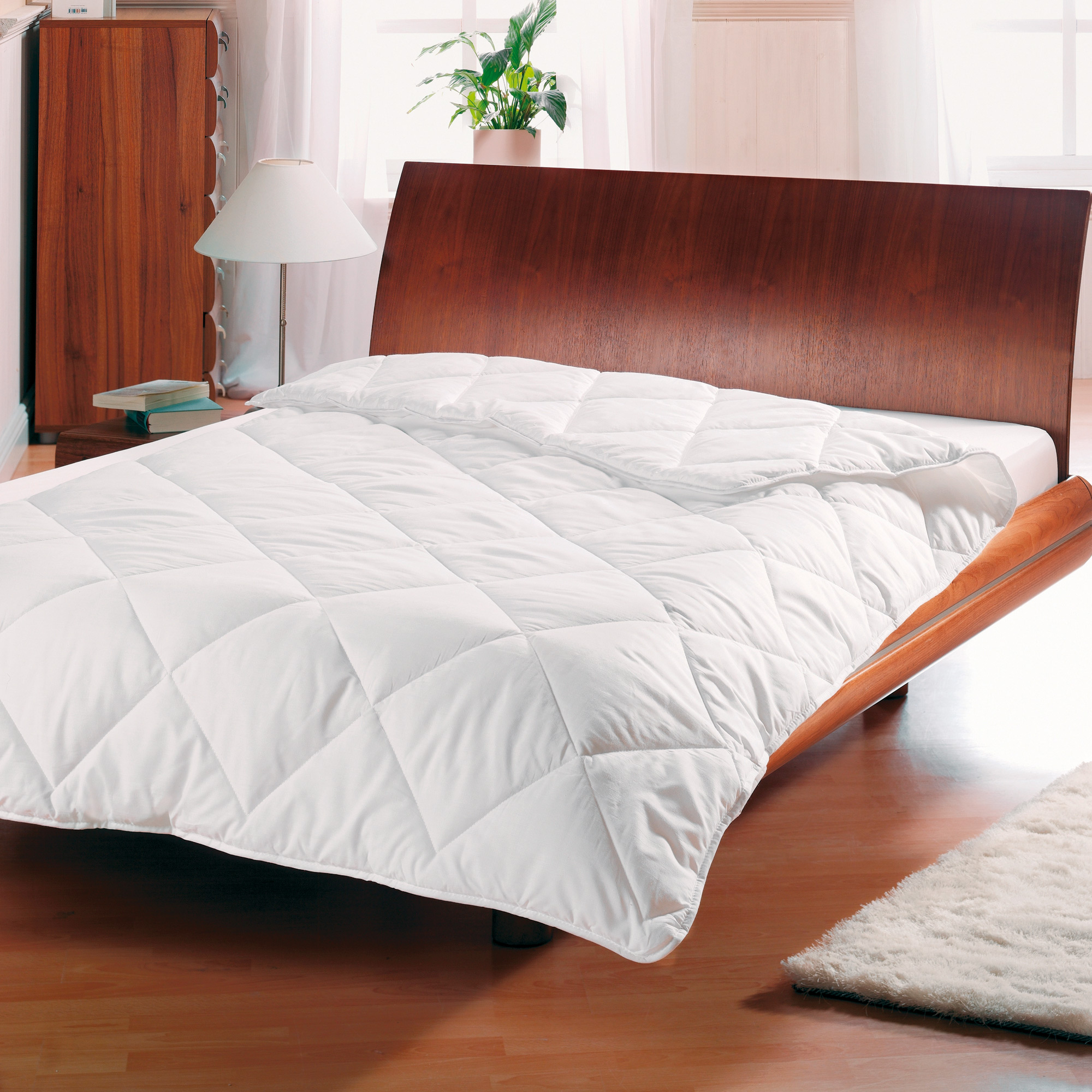 DORMILLO Steppbett - Aloe Vera - Microfaser - waschbar 60 Grad - 135x200 cm