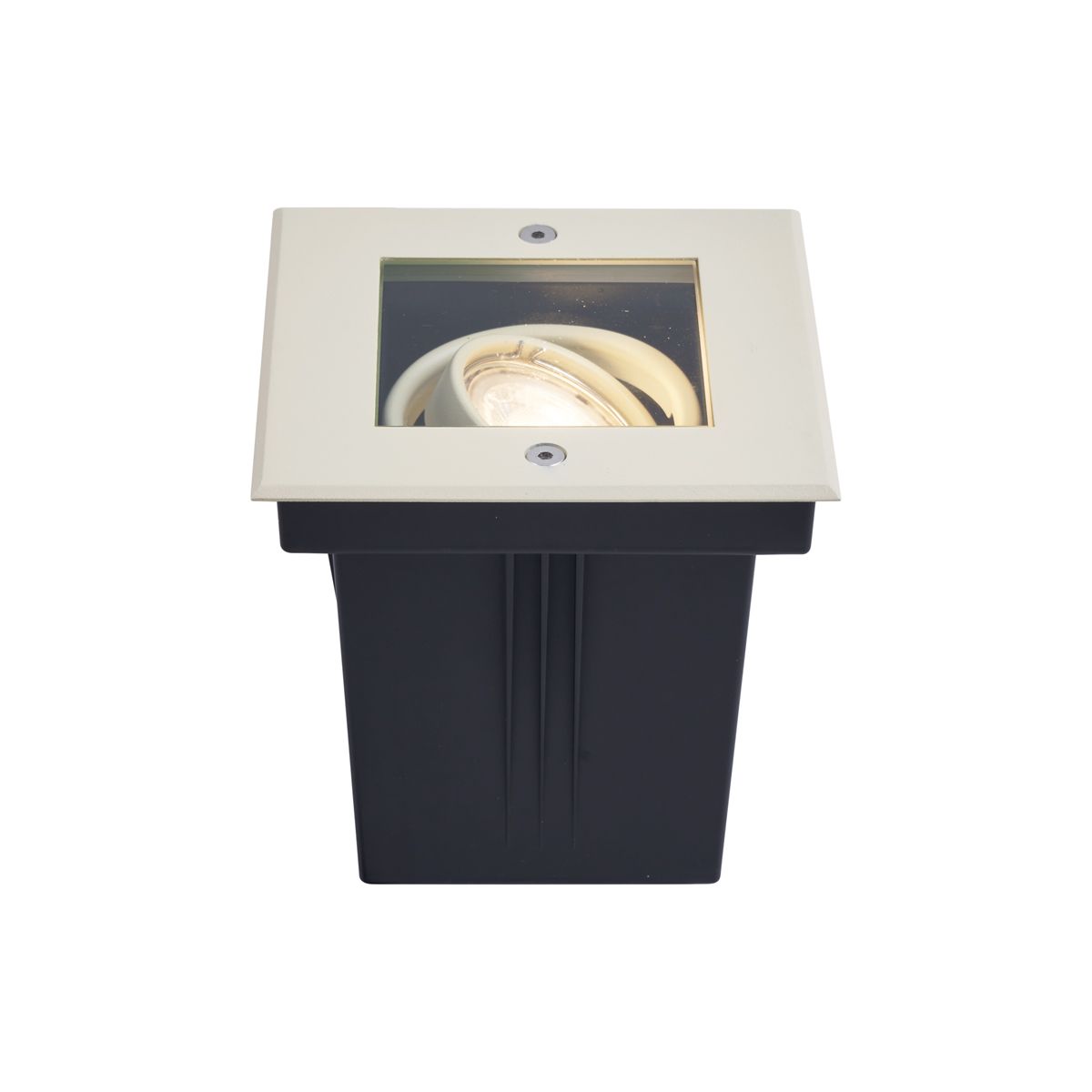 Moderne grondspot beige GU10 50mm draai- en kantelbaar IP65 - Oneon