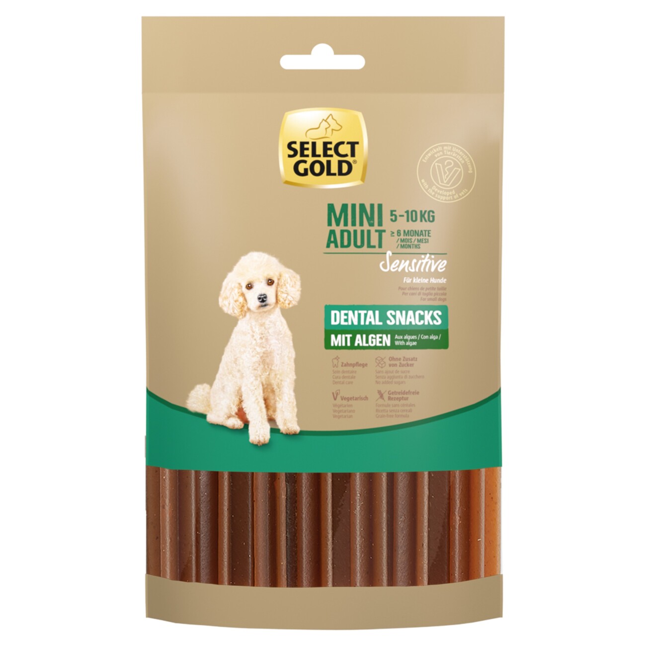 SELECT GOLD Sensitive Dental Snacks Alge Mini 99 g