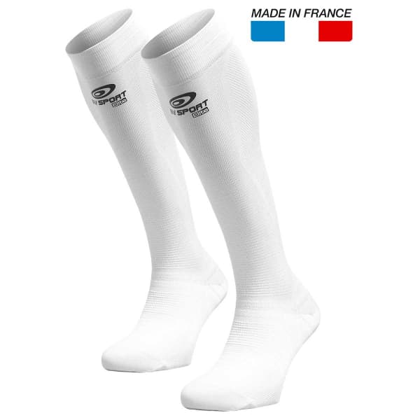 Chaussette compression BV SPORT PRORECUP ELITE EVO WHITE BLANC