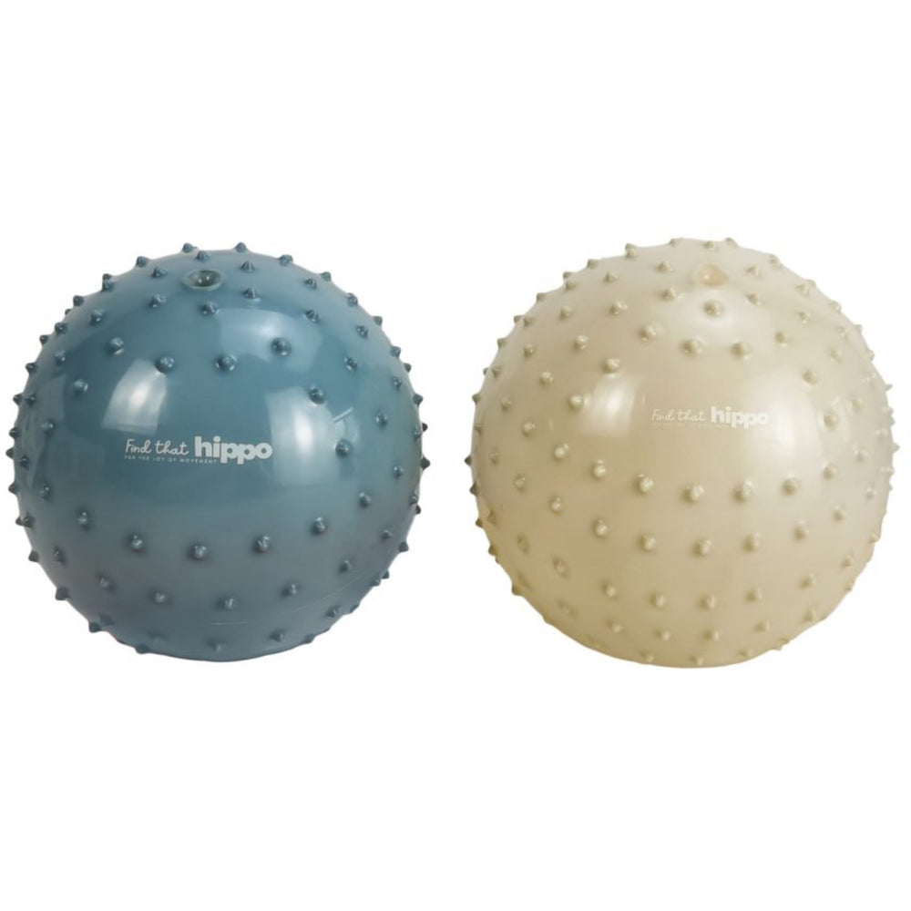 Køb Find that Hippo Sansebolde - Sæt Med 2 Stk., Farver Metallic Blue & Khaki