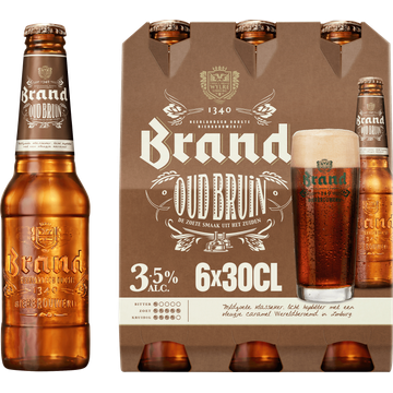 Brand Oud Bruin Bier Fles 6 x 300ml