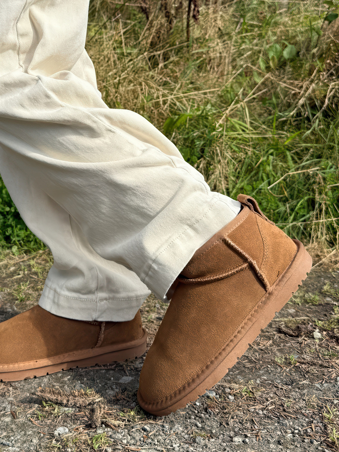 Rugged Gear Chestnut low suede water resistant kids