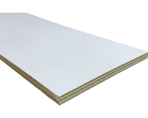 Vaste maat populieren multiplex, éénzijdig wit, 1200x600x8 mm