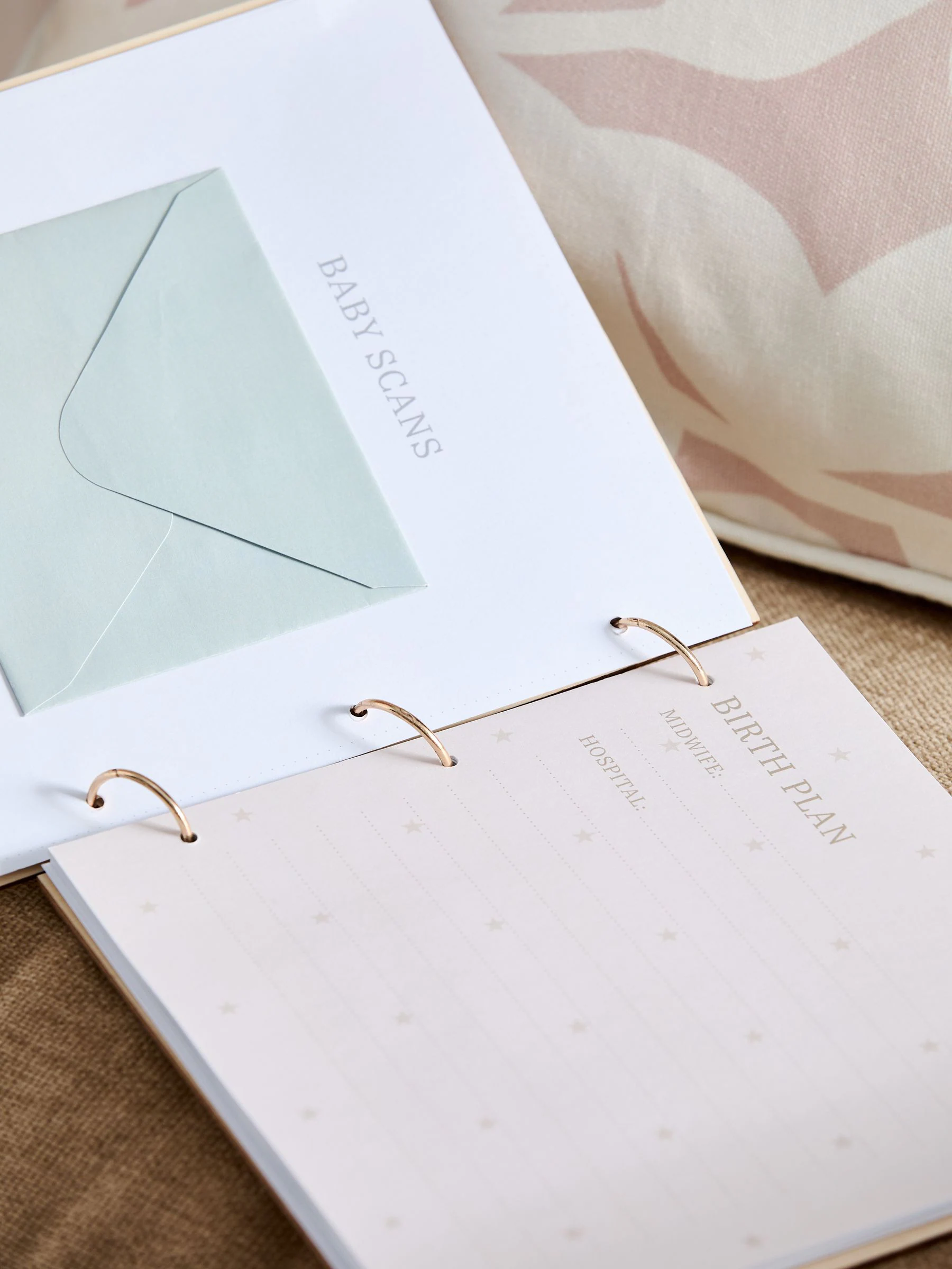 New Baby Cloud Wooden Record Book