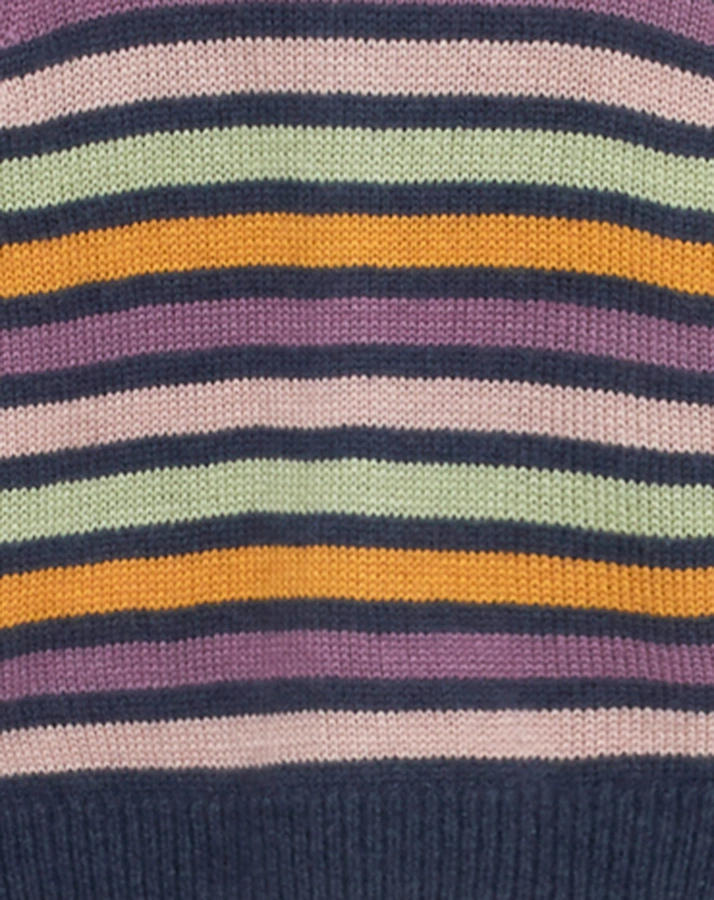 Strickjacke BABY FULL STRIPED mit Wolle in art multicolour