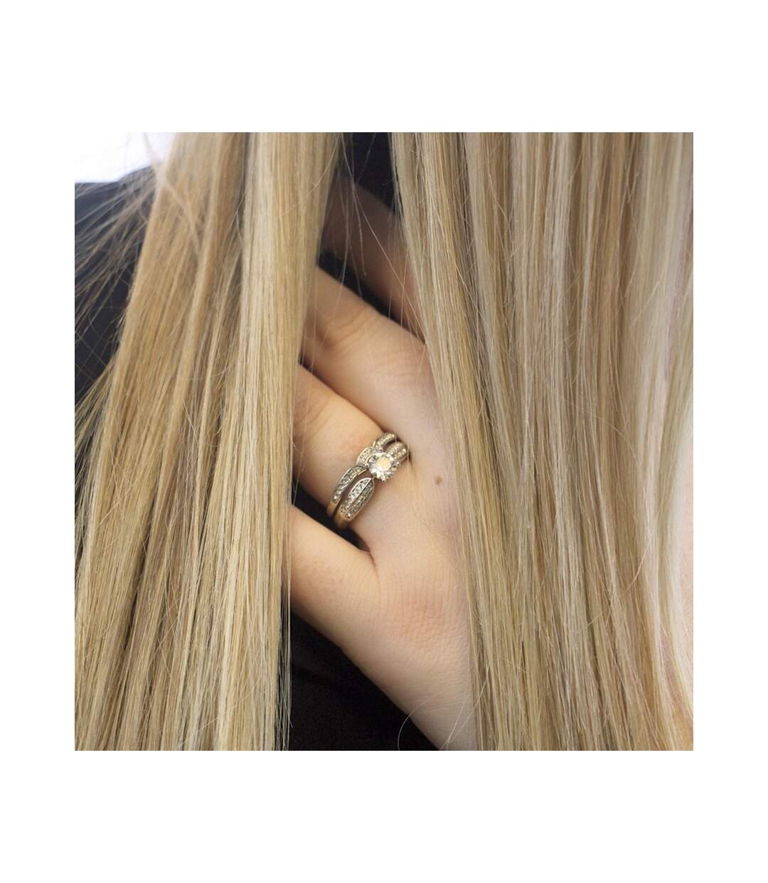 Bague Empress - Argenté et Cristal