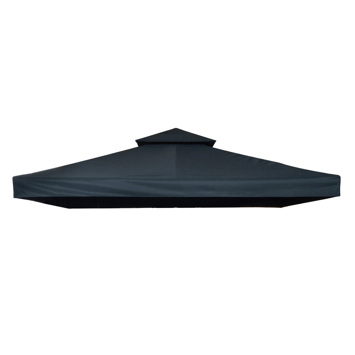 Outsunny vervangingsdak, prieeldak voor metalen prieel, 3x3m, polyester, antracietgrijs