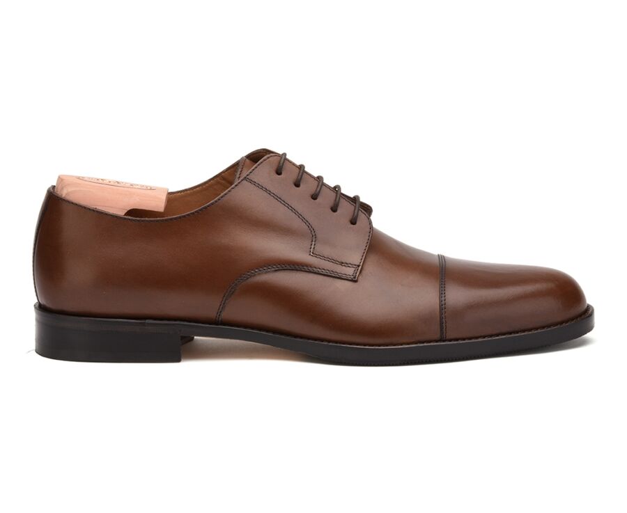 Derbies homme Châtaigne semelle cuir avec patin - MAYFAIR CLASSIC PATIN