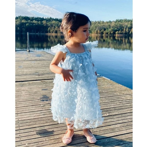 Allover Butterflies Tutu Kjole Blue