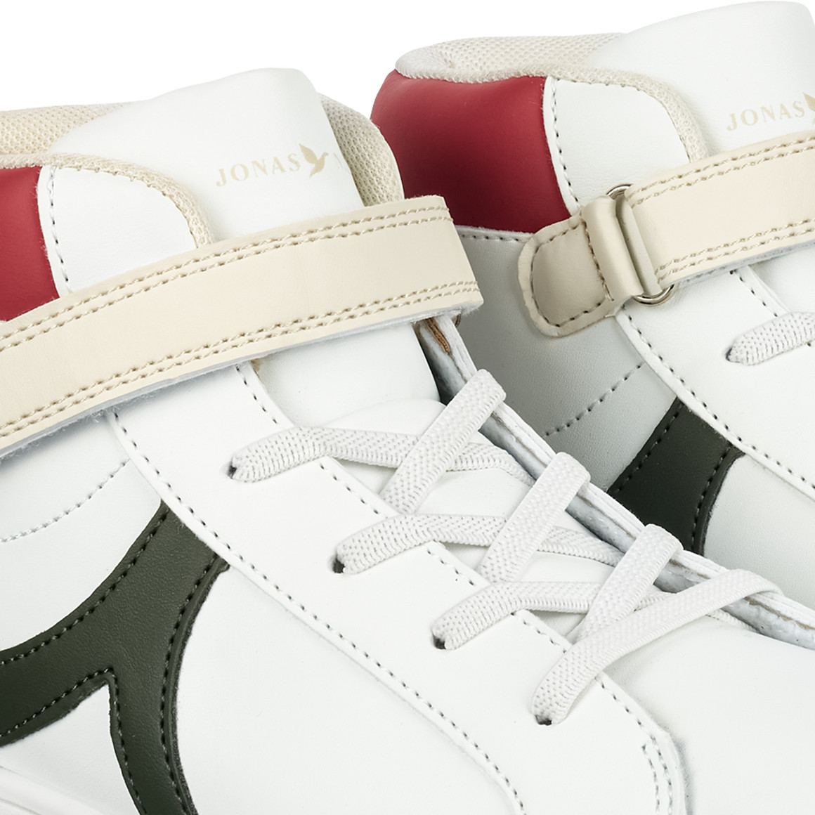 Jonas Nielsen Kinder Sneaker mit hohem Schaft lila / rot / weiss