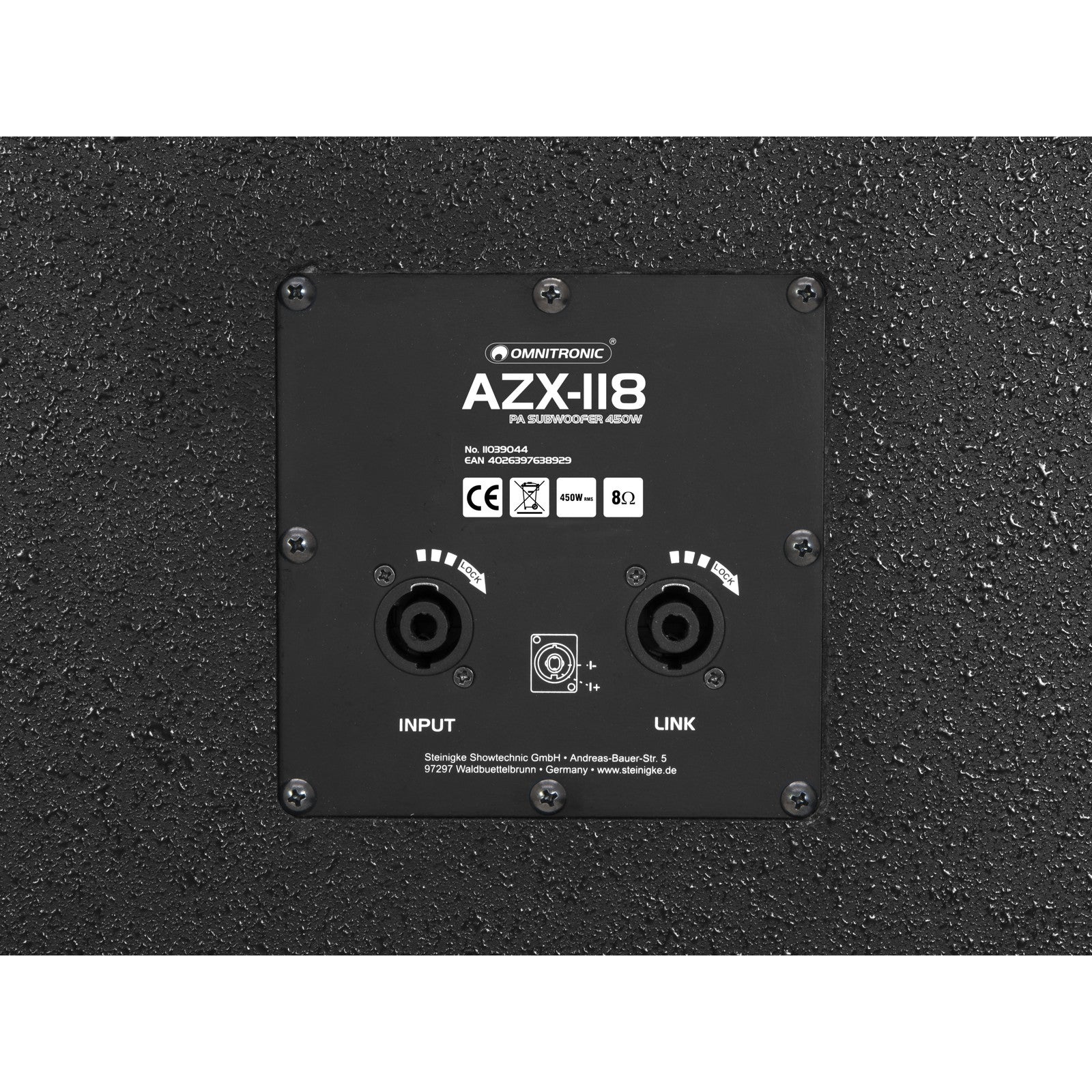 Omnitronic AZX-118 passieve 18 inch subwoofer