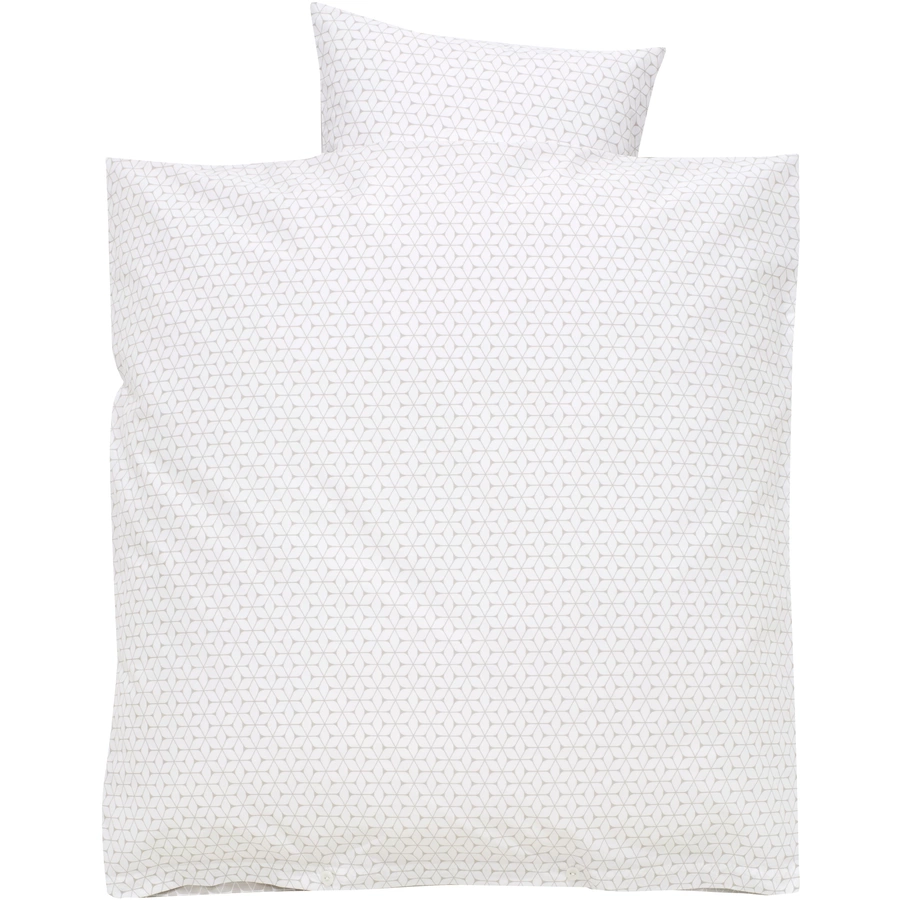 Alvi Bettwäsche 80 x 80 cm, Raute taupe