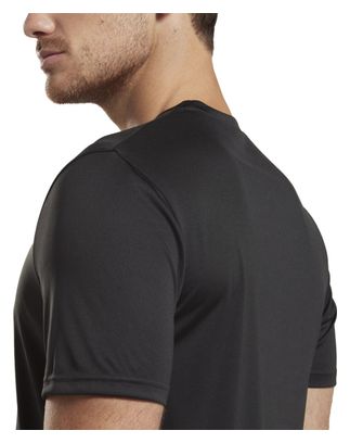 Maillot Manches Courtes Reebok Training Graphic Noir