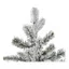 Naturtro juletre med kunstsnø og LED-belysning 230 cm