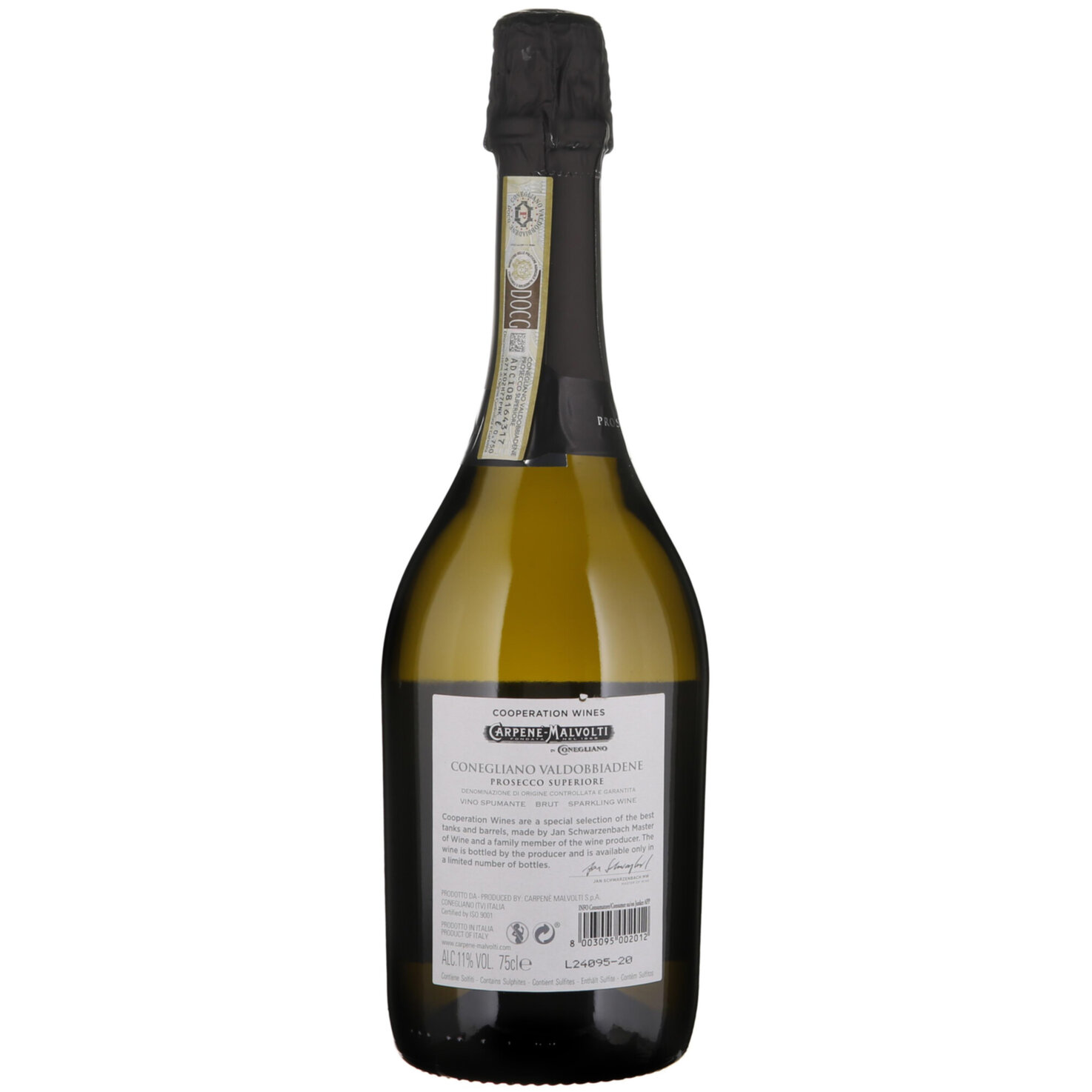 Prosecco di Valdobbiadene DOCG Superiore Cooperation Wines Carpenè Malvolti -75cl
