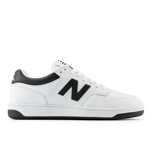 New Balance BB480 Sneakers, White/Black, 40.5