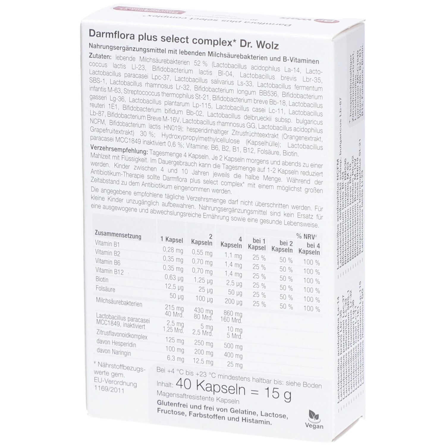 Dr. Wolz Darmflora select complex*