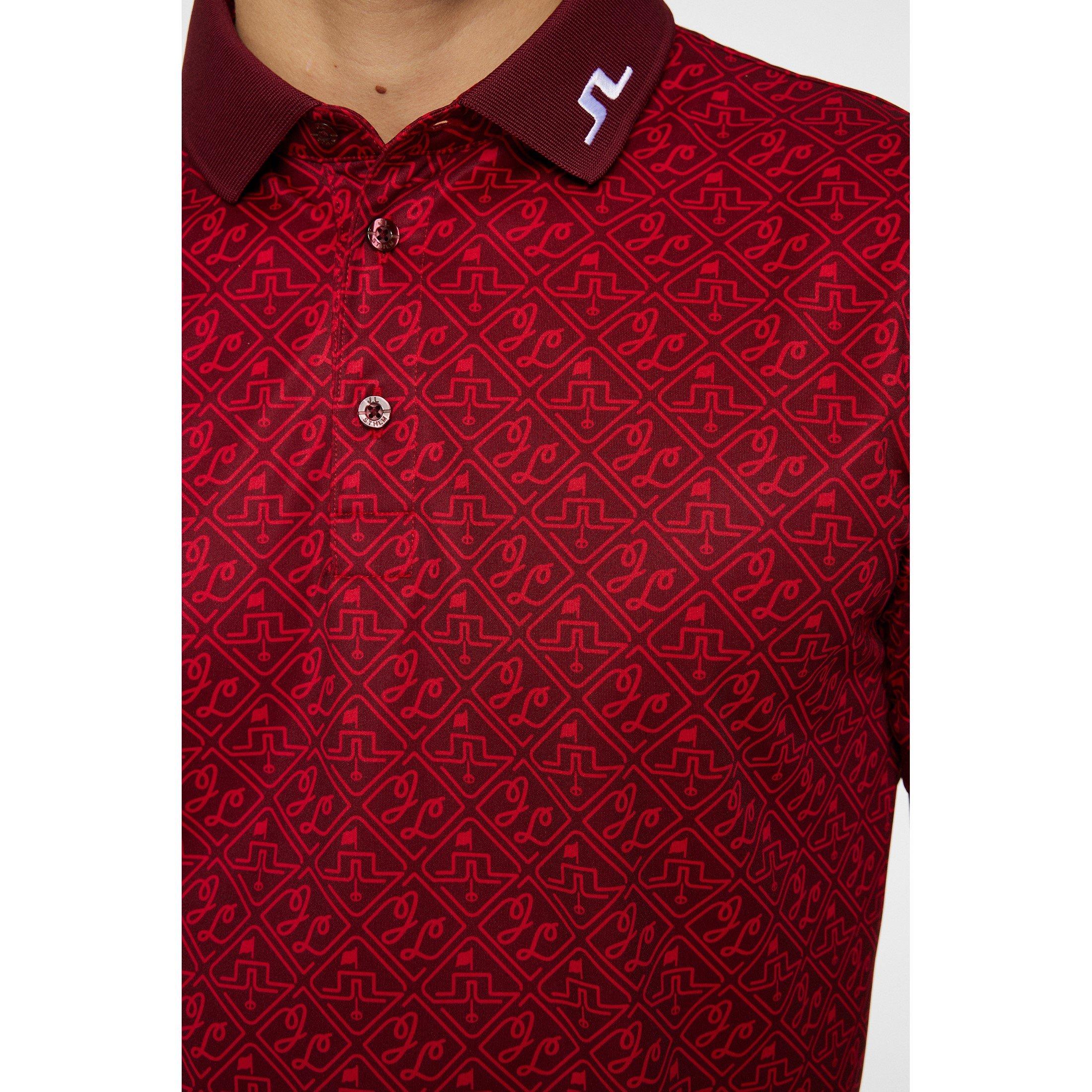 J Lindeberg Golf J.Lg Tour Tech Print Polo Shirt Mens