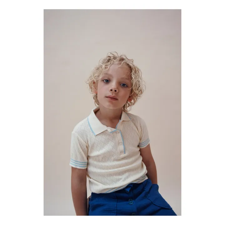 Emile et Ida Polo Pointelle | Ecru