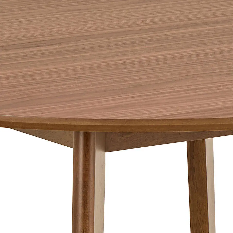 Eettafel Walnoot Rond - 105x105x76cm - Levi