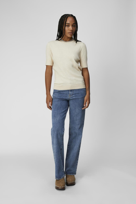 Object beige dames trui