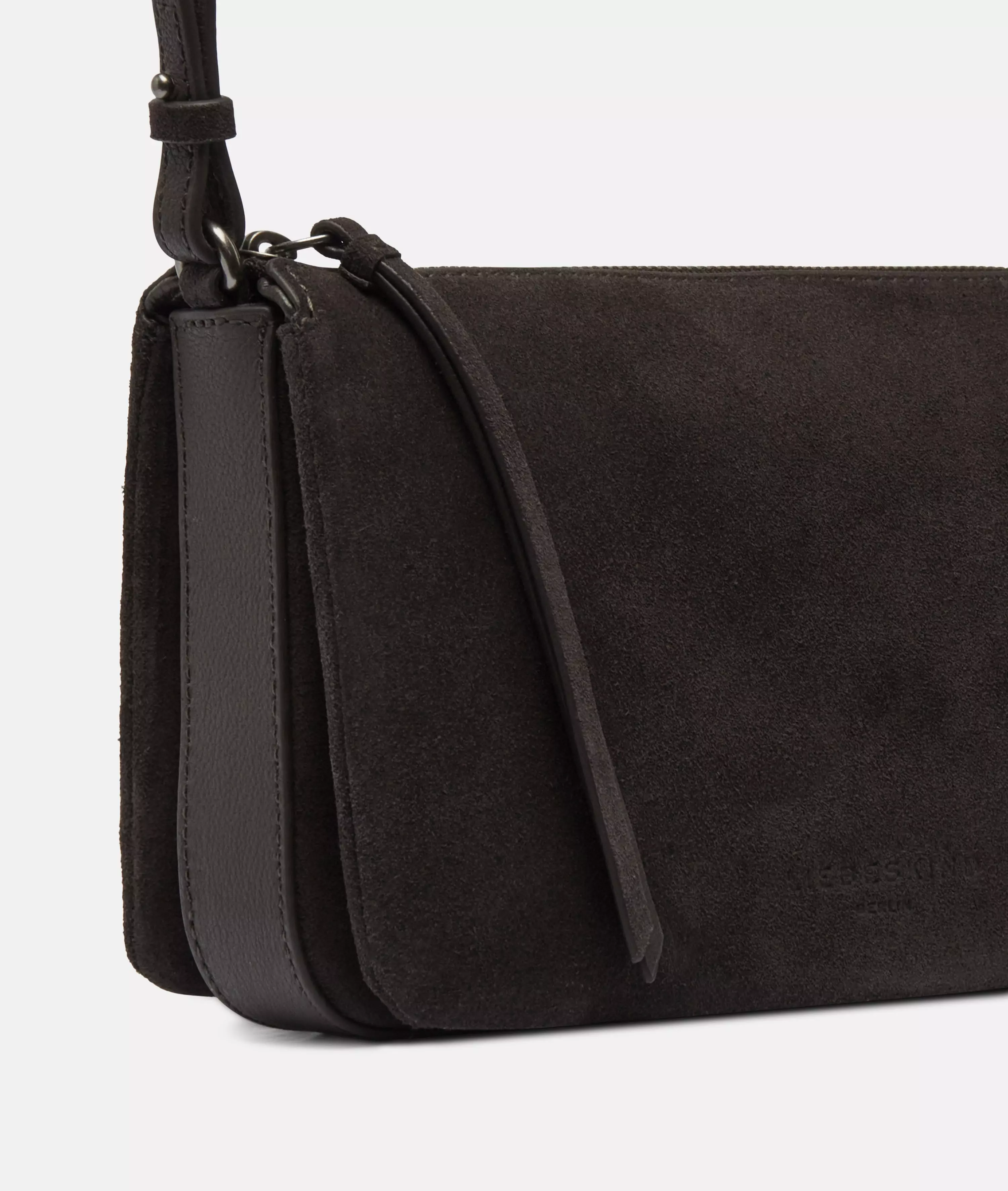 Crossbody Handy shoulder bag made from soft suede