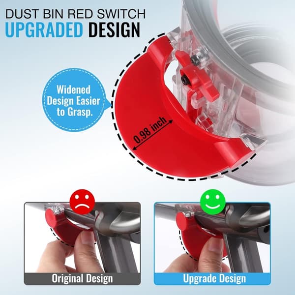 INF Erstatningsbeholder til Dyson V10 støvsuger  0