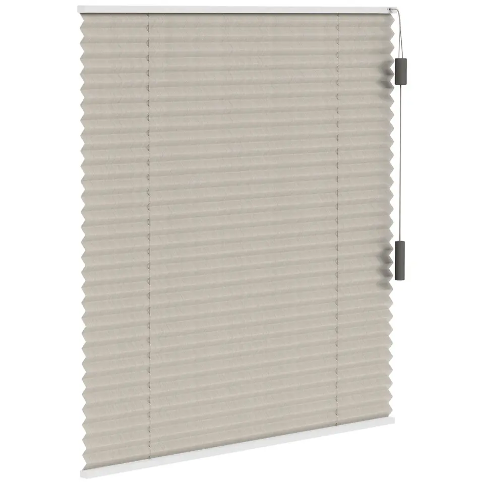 Fenstr plisségordijn Lille enkel 20mm transparant - crème (25004)